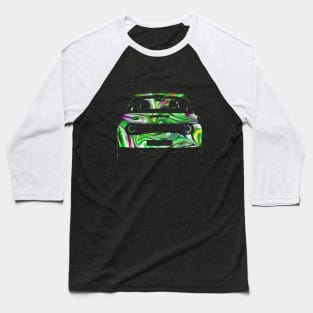 E car e vehicle abrstact colorus Baseball T-Shirt